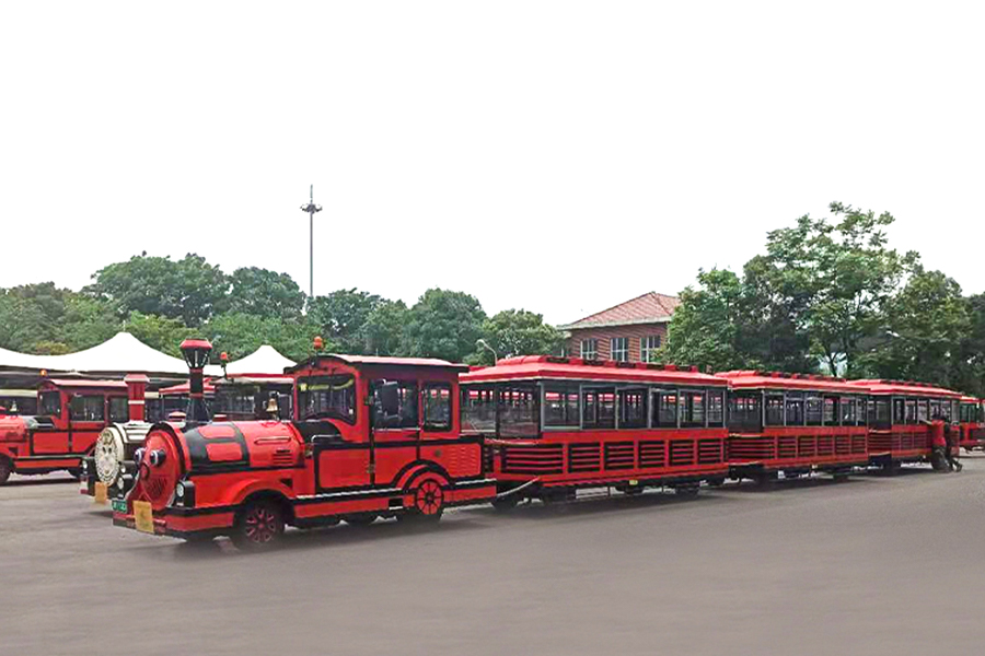 Kereta api persiaran besar tanpa landasan yang elegan dengan 24 tempat duduk separuh tertutup