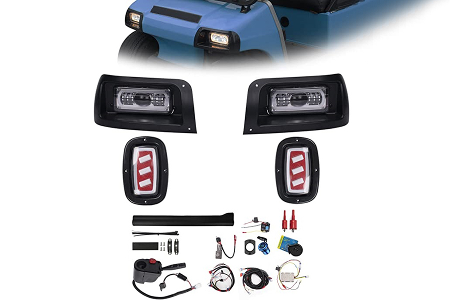 Kit Lampu LED Deluxe Plus (Fit Club Car DS 1993-UP Gas dan Troli Golf Elektrik)