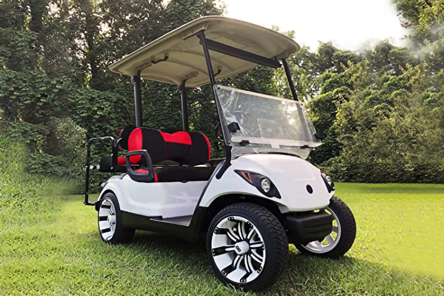 Sarung Tempat Duduk Troli Golf Ytype Merah & Hitam